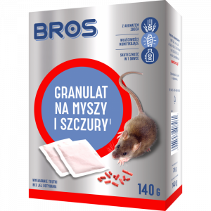 <b>Bros granulat na myszy i szczury 140g</b>