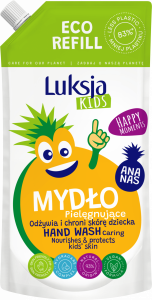 <b>Luksja Kids mydło w płynie</b> - Ananas, opakowanie uzupełniające, 500 ml