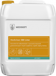 <b>Mediclean 580 Lime 5l. </b>Odkamieniacz do zmywarek i urządzeń gastronomicznych.