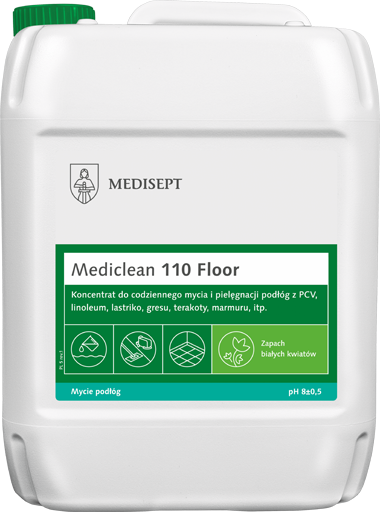 <b>Mediclean 110 Floor Białe kwiaty 5l.</b> Preparat do bieżącego mycia podłóg.