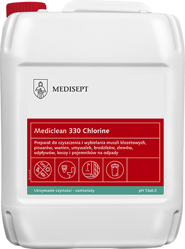 <b>Mediclean 330 Chlorine 5l. </b>Preparat do czyszczenia i wybielania.