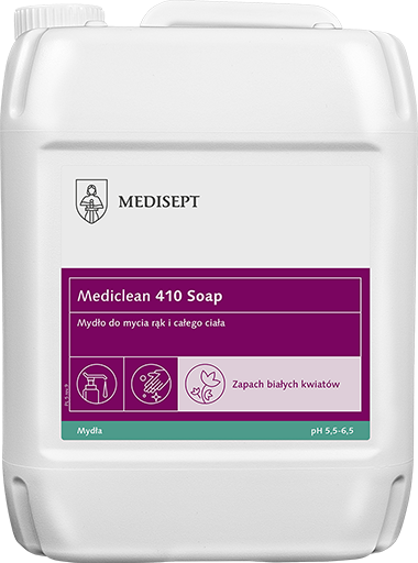 <b>Mediclean 410 Soap 5l.</b> Mydło do mycia rąk i ciała.