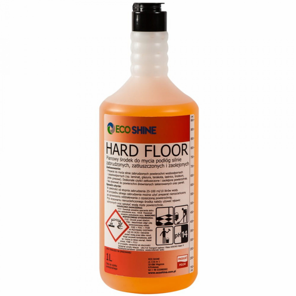 <b>Hard Floor 1L</b> - Pianowy środek do mycia powierzchni silnie zabrudzonych