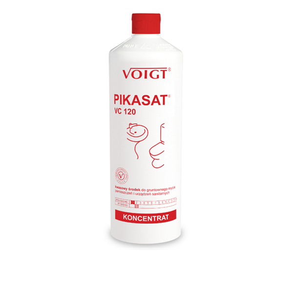 <b>Voigt PIKASAT VC 120</b> - Kwasowy środek do gruntownego mycia pomieszczeń i urządzeń sanitarnych