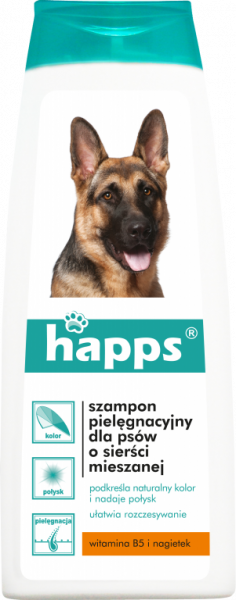 <b>Happs szampon dla psów</b> - Sierść mieszana 200ml.