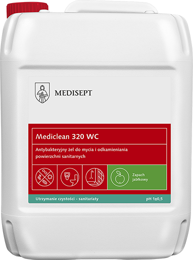 <b>Mediclean 320 WC 5l.</b> Żel do mycia urządzeń sanitarnych.