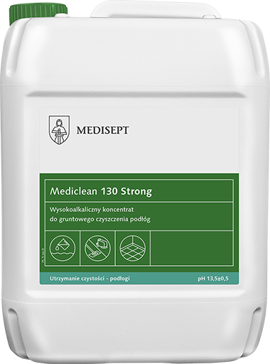 <b>Mediclean 130 Strong 5l. </b>Preparat do gruntowego czyszczenia podłóg.