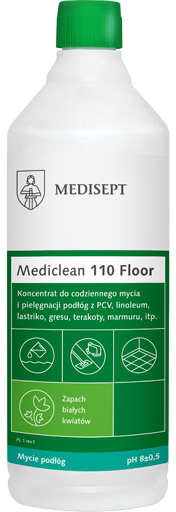 <b>Mediclean 110 Floor Białe kwiaty 1l.</b> Preparat do bieżącego mycia podłóg.