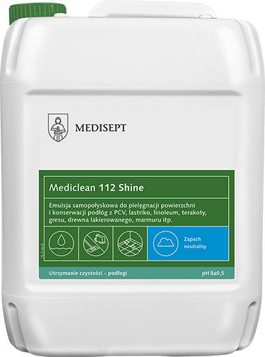 <b>Mediclean 112 Shine 5l. </b>Preparat do pielęgnacji i nabłyszczania.