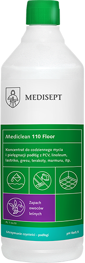 <b>Mediclean 110 Floor Owoce leśne 1l. </b>Preparat do bieżącego mycia podłóg.