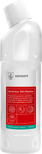 <b>Mediclean 330 Chlorine 750ml.</b> Preparat do czyszczenia i wybielania.